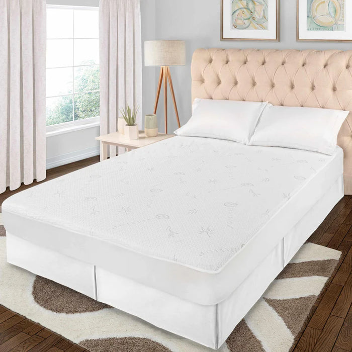 Waterproof Rayon from Bamboo Blend Hypoallergenic Mattress Protector