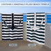 Yacht Club Egyptian Cotton Oversized 4 Piece Beach Towel Set - NavyBlue/White