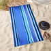 Seafina Oversized Cotton 4 Piece Beach Towel Set - NavyBlue