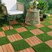 Artificial Grass Indoor/ Outdoor Area Rug Set of 6 - Green