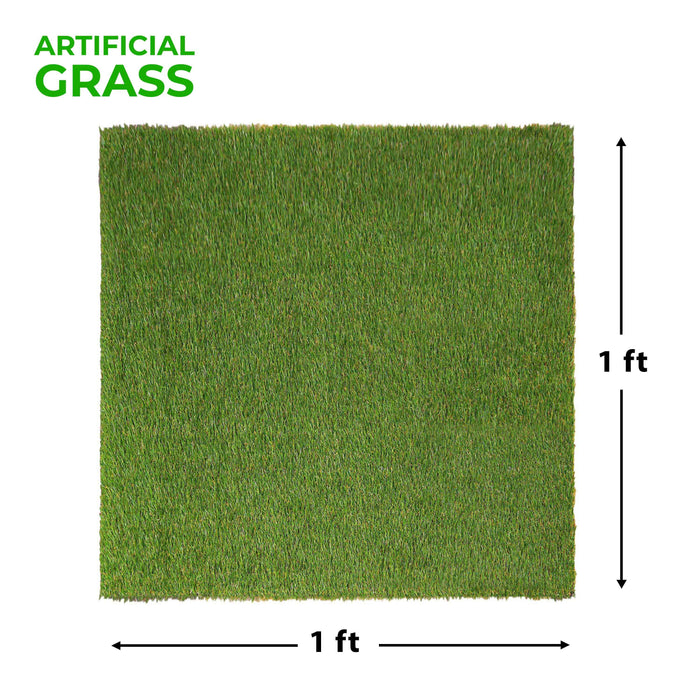 Artificial Grass Indoor/ Outdoor Area Rug Set of 6 - Green