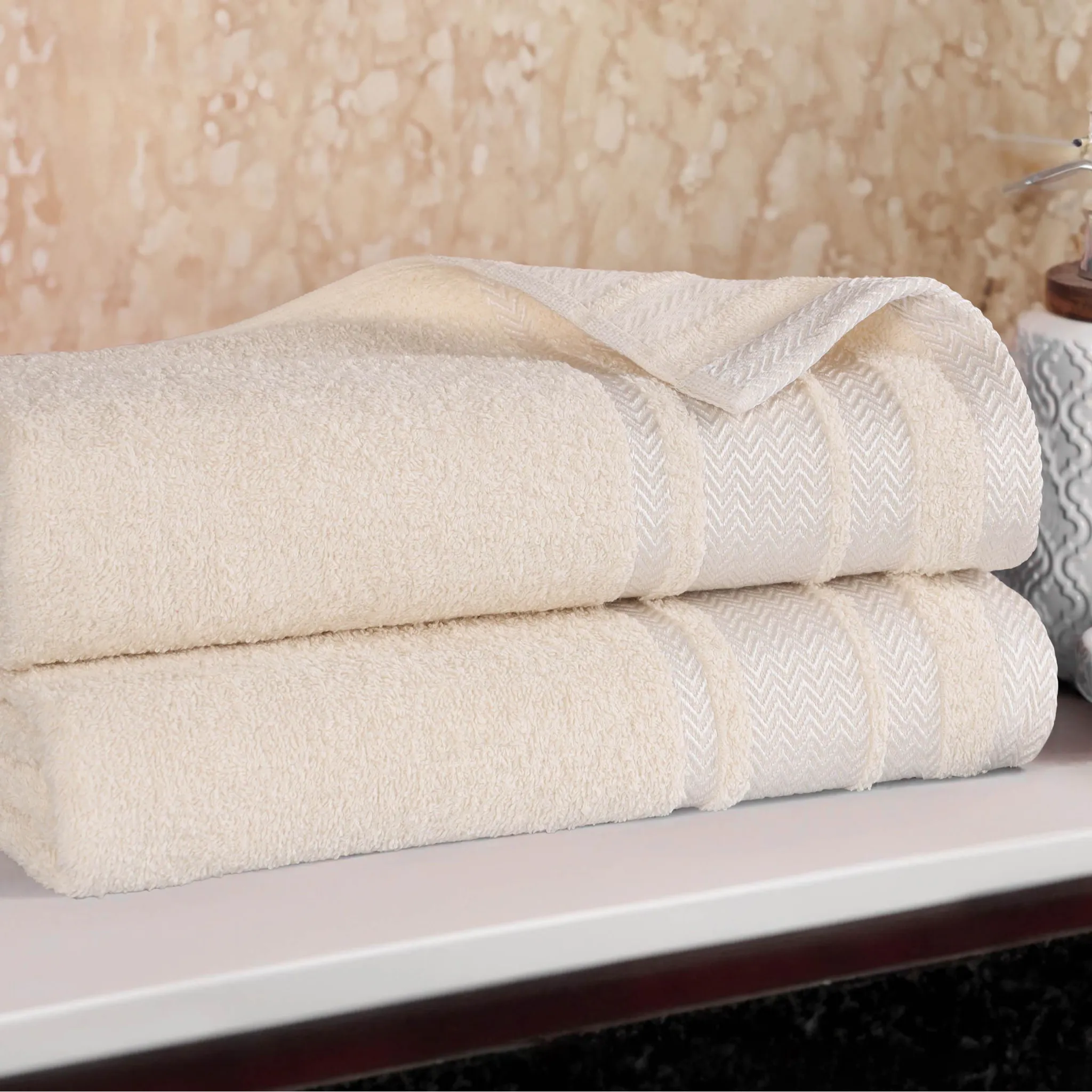Hays Cotton Soft Medium Weight Bath Towel Set of 3