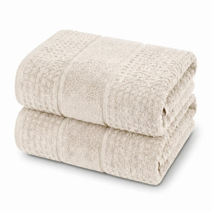 Superior Napa Cotton Absorbent Medium Weight Bath Towels, Set of 2
