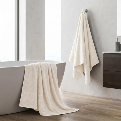 Superior Napa Cotton Absorbent Medium Weight Bath Towels, Set of 2