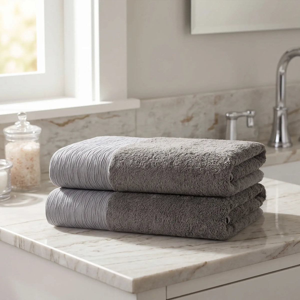 Sierra Rayon from Bamboo and Cotton Bath Towels Set of 2