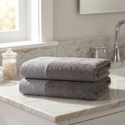 Sierra Rayon from Bamboo and Cotton Bath Towels Set of 2