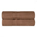 Ultra Soft Cotton Absorbent Solid Assorted 2 Piece Bath Sheet Set - Chocolate
