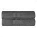 Ultra Soft Cotton Absorbent Solid Assorted 2 Piece Bath Sheet Set - Charcoal