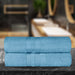 Ultra Soft Cotton Absorbent Solid Assorted 2 Piece Bath Sheet Set - Denim Blue