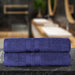 Ultra Soft Cotton Absorbent Solid Assorted 2 Piece Bath Sheet Set - Navy Blue