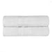 Ultra Soft Cotton Absorbent Solid Assorted 2 Piece Bath Sheet Set - Silver