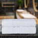 Ultra Soft Cotton Absorbent Solid Assorted 2 Piece Bath Sheet Set - White