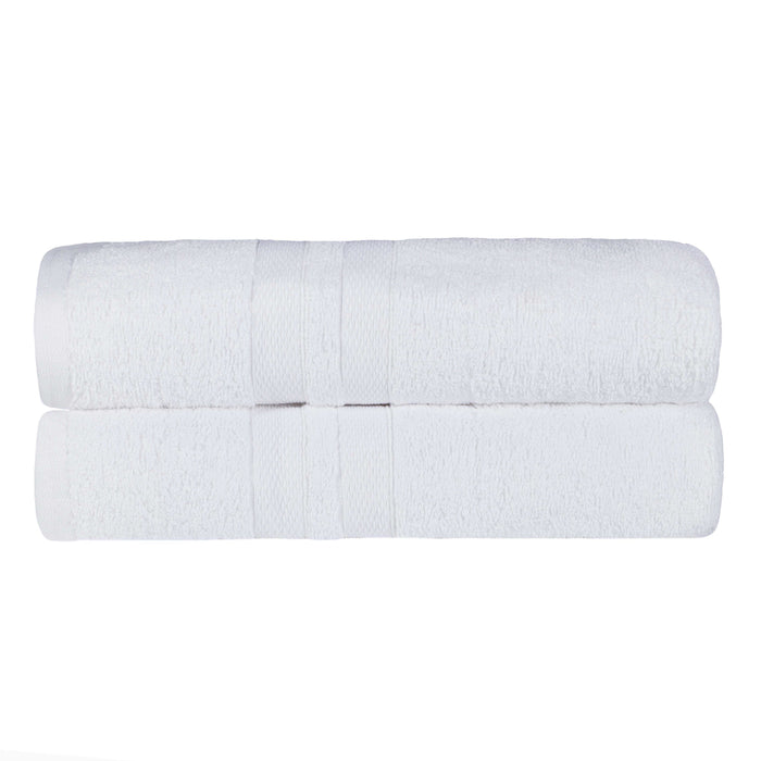 Ultra Soft Cotton Absorbent Solid Assorted 2 Piece Bath Sheet Set