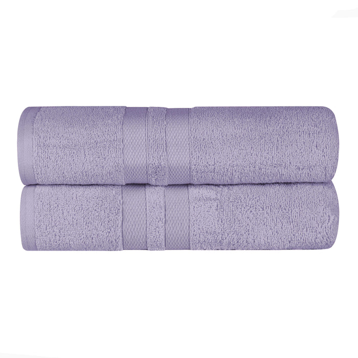 Ultra Soft Cotton Absorbent Solid Assorted 2 Piece Bath Sheet Set - Winteria