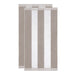 Cabana Stripe Oversized Cotton Beach Towel - Light Gray