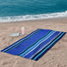 Seafina Oversized Cotton 4 Piece Beach Towel Set - NavyBlue