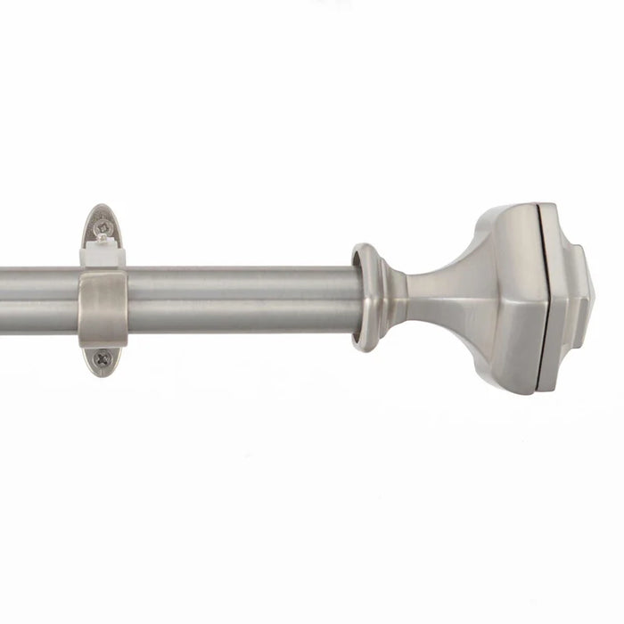 Silver Tuscan Expandable Curtain Rod