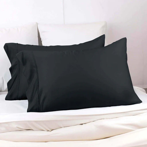 300 Thread Count Modal from Beechwood Solid 2 Piece Pillowcase Set - Black