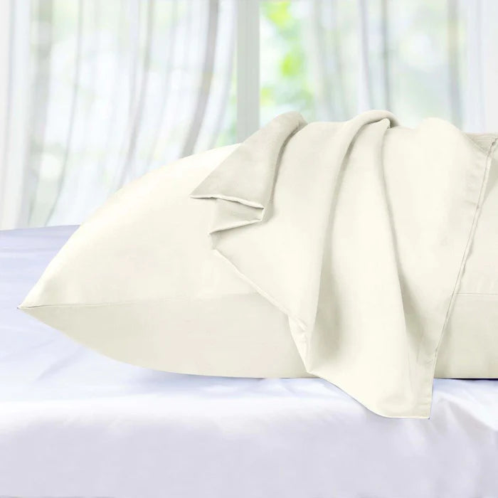 300 Thread Count Modal from Beechwood Solid 2 Piece Pillowcase Set - Ivory