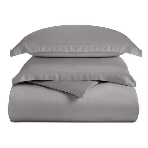 300 Thread Count Modal from Beechwood Solid Duvet Cover Set - Gray