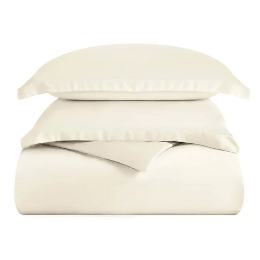 300 Thread Count Modal from Beechwood Solid Duvet Cover Set - Ivory