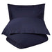300 Thread Count Cotton Percale Solid Duvet Cover Set - Crown Blue