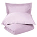 300 Thread Count Cotton Percale Solid Duvet Cover Set - Lilac