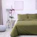 300 Thread Count Cotton Percale Solid Duvet Cover Set - Sage