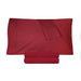 300 Thread Count Cotton Percale Solid Deep Pocket Bed Sheet Set - Burgundy