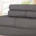 300 Thread Count Cotton Percale Solid Deep Pocket Bed Sheet Set -  Gray