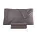 300 Thread Count Cotton Percale Solid Deep Pocket Bed Sheet Set -  Gray
