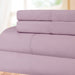 300 Thread Count Cotton Percale Solid Deep Pocket Bed Sheet Set - Lilac