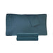 300 Thread Count Cotton Percale Solid Deep Pocket Bed Sheet Set - Navy Blue