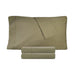 300 Thread Count Cotton Percale Solid Deep Pocket Bed Sheet Set - Sage