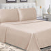 300 Thread Count Cotton Percale Solid Deep Pocket Bed Sheet Set -  Tan