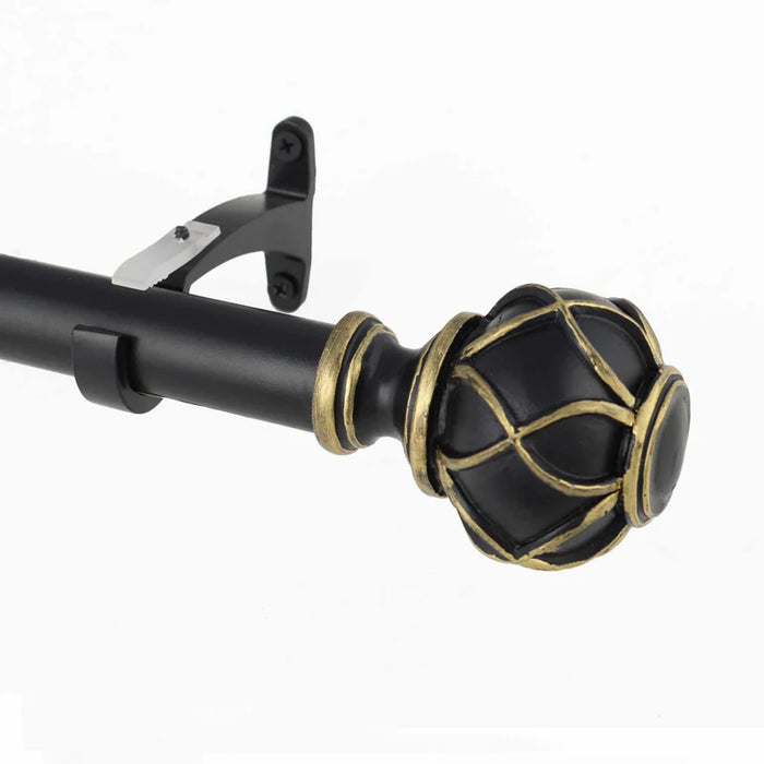 Iron and Resin Friedrich Expandable Curtain Rod