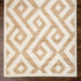 Saxton Modern Diamond Geometric Indoor Area Rug - Ivory