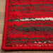 Goldman Abstract Ultra-Modern Indoor Area Rug - Red