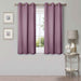 Solid Classic Modern Rod Pocket Blackout Curtain Set - Wisteria