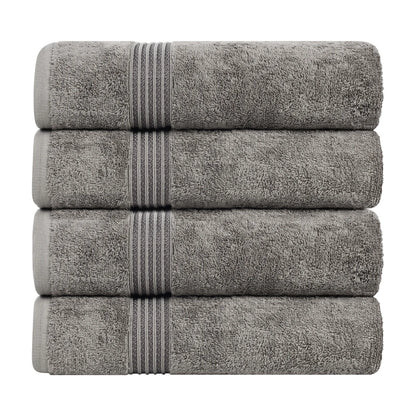 Heritage Egyptian Cotton Solid Bath Towel Set of 4 - Blue Nile Mills