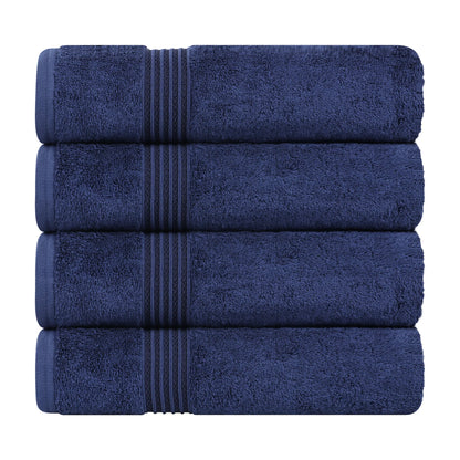Heritage Egyptian Cotton Solid Bath Towel Set of 4 - Blue Nile Mills