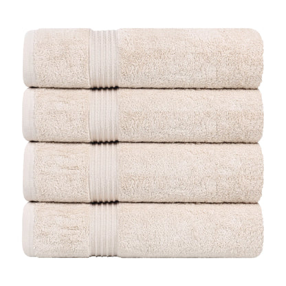 Heritage Egyptian Cotton Solid Bath Towel Set of 4 - Blue Nile Mills