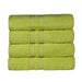 Ultra Soft Cotton Absorbent Solid Assorted 4-Piece Bath Towel Set - Celery