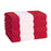 Cabana Stripe Oversized Cotton Beach Towel Set - Red