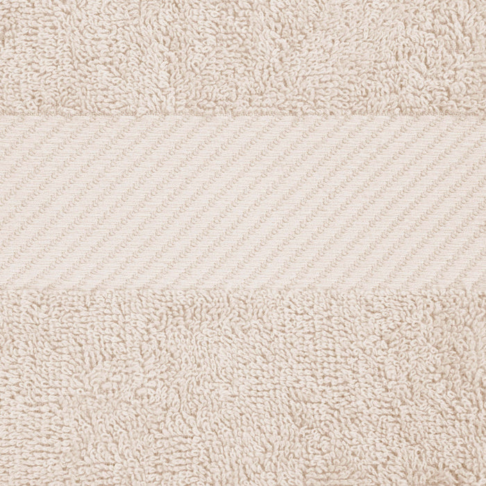 Kendell Egyptian Cotton 2 Piece Bath Sheet Set with Dobby Border - Ivory