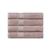 Kendell Egyptian Cotton 4 Piece Bath Towel Set with Dobby Border - Fawn