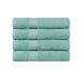 Kendell Egyptian Cotton 4 Piece Bath Towel Set with Dobby Border - Sea Foam