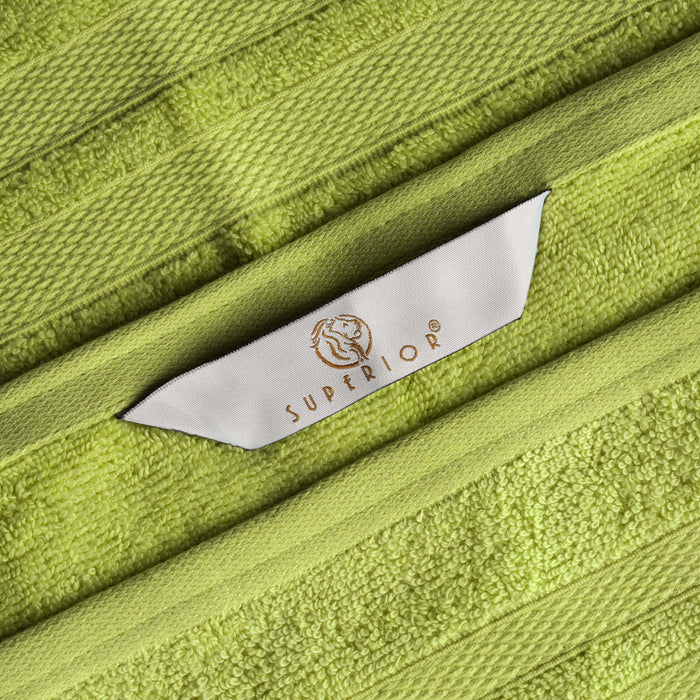 Ultra Soft Cotton Absorbent Solid Assorted 4-Piece Bath Towel Set - Celery
