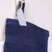 Kendell Egyptian Cotton 4 Piece Bath Towel Set with Dobby Border - Navy Blue