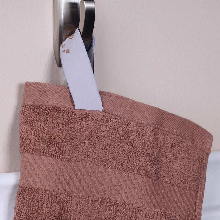 Kendell Egyptian Cotton 6 Piece Towel Set with Dobby Border - Sedona